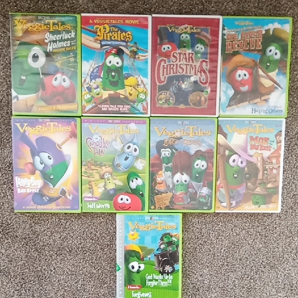 Veggie Tales | Toys | Veggietales Dvds Lot Of 9 | Poshmark